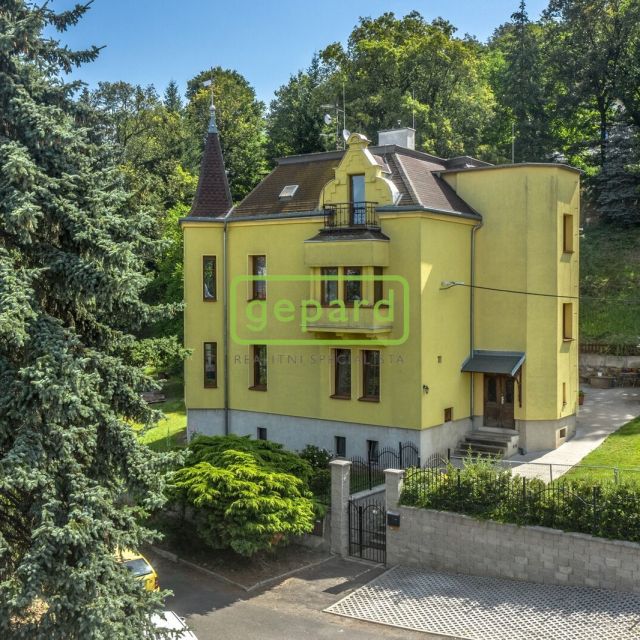 Fotografie nemovitosti - Prodej stylové prvorepublikové vily, 3 bytové jednotky, Ústí nad Labem, podsklepeno, klid